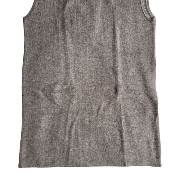 Leo & Nicole Ash Heather Round Neck Sleeveless Tank Top sz PS - Picture 5 of 10